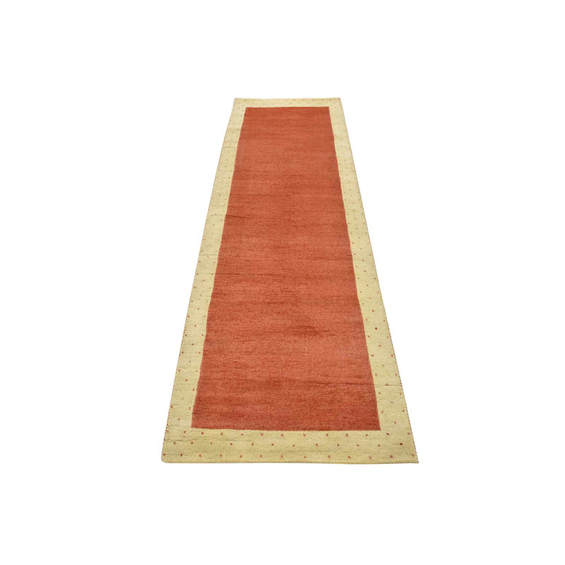 Doinel One-of-a-Kind 3'4" X 9'8" New Age Wool Area Rug in Red