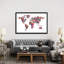 « papillons world map », impression sur toile-10775729-73791647-73791646
