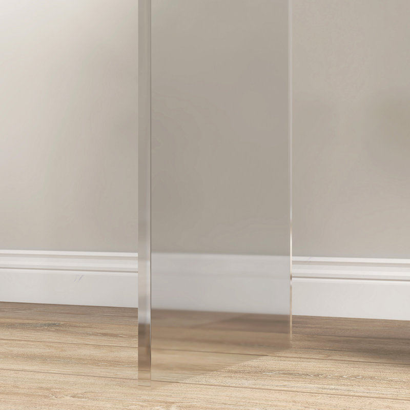 Table,21" Long Rectangle All Acrylic 15Mm Thick Waterfall Coffee Table, Clear