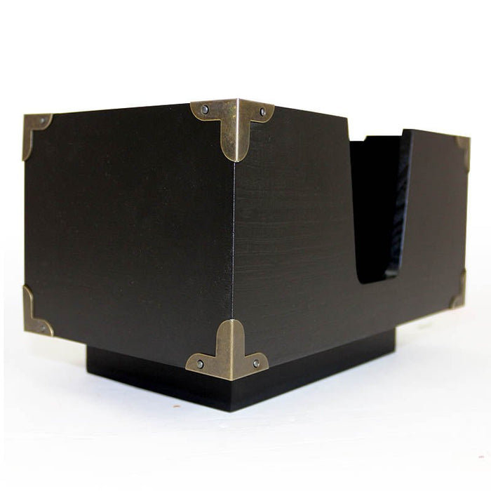 Porte-serviettes en bois BarConic® - 2 poches - noir