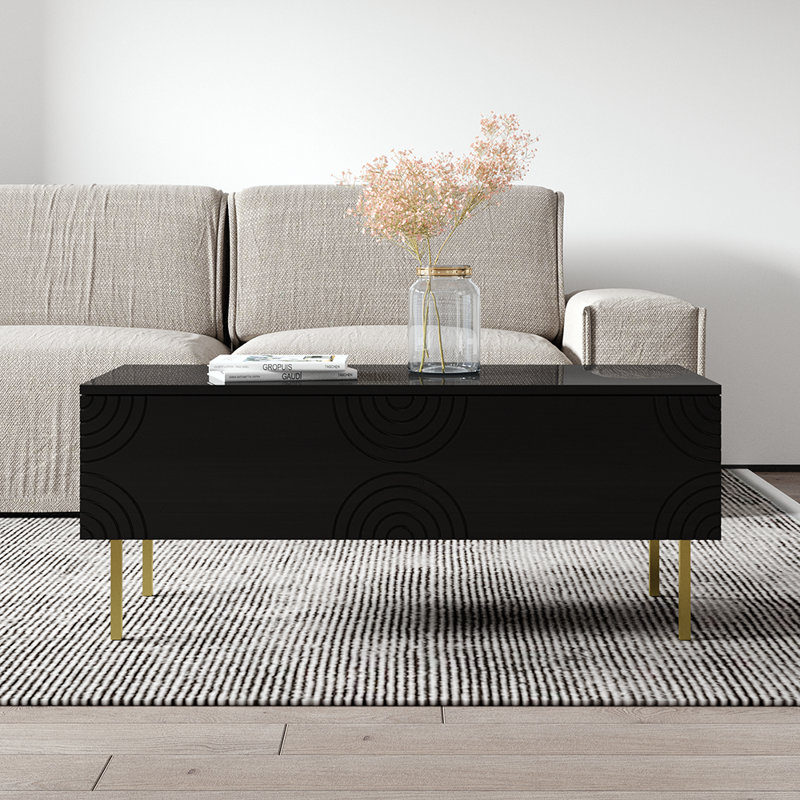 Table basse noire Ronda, Noir