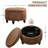 24'' Wide Upholstered Round Storage Ottoman-1722480302