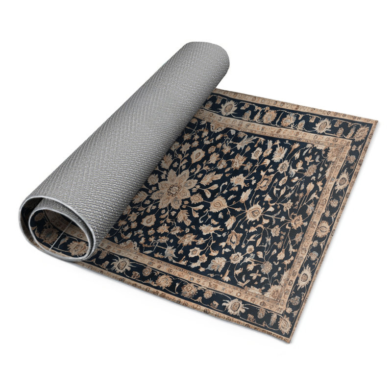 Tapis turc intérieur et extérieur bleu, Rectangle 4pi x 6 pi