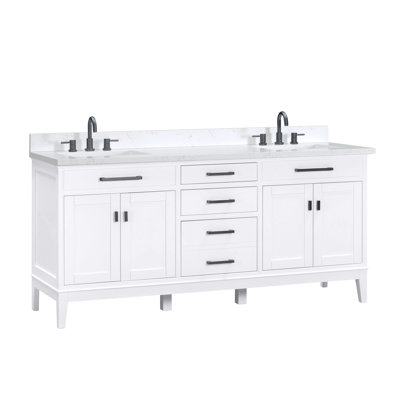 Madison 72" Double Bathroom Vanity Set