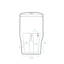Toilette ronde une pièce à double chasse de 1,1/1,6 gallon par chasse Sublime II-98249163-70460240