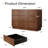 Mid-Century Modern Fluted 6-Drawer Sideboard, Walnut Finish