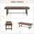 48.43''W Leather Upholstered Bench With Metal Legs-1193262342