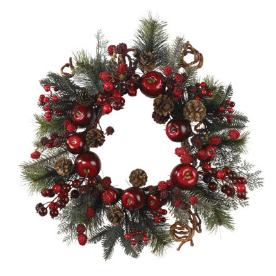 Faux Plastic 22'' Wreath