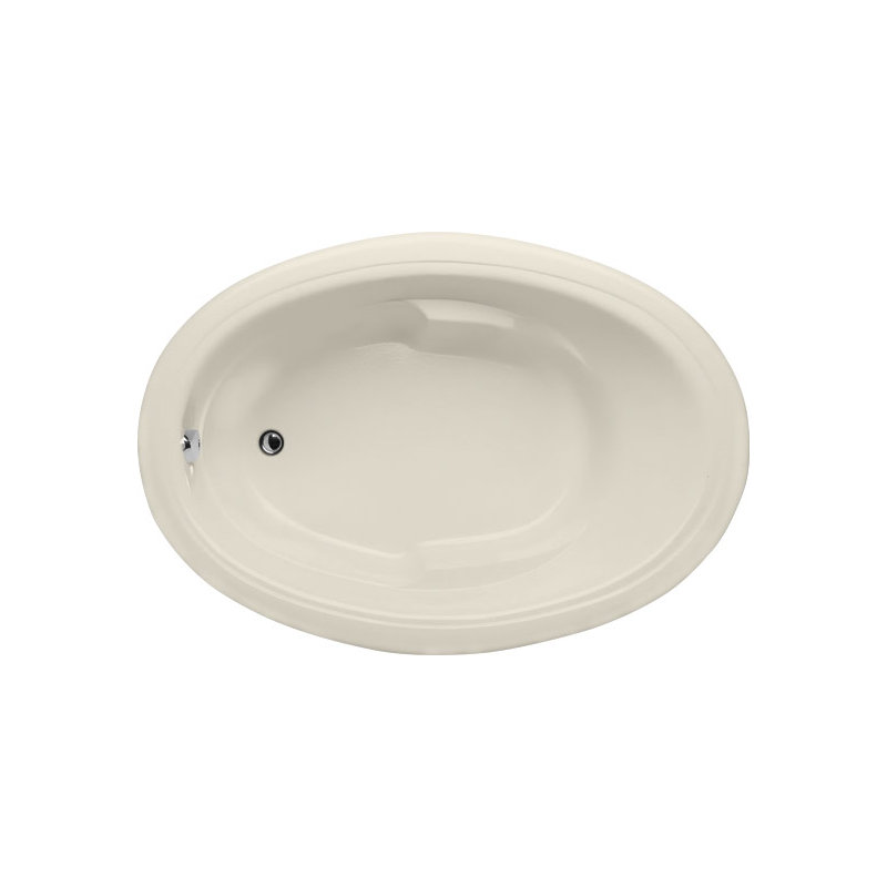 Builder Oval 66'' L Soaking Bathtub, Biscuit