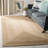 Marie Natural Fiber Hand Woven Jute And Cotton With Latex Solid Color Rug-751029721