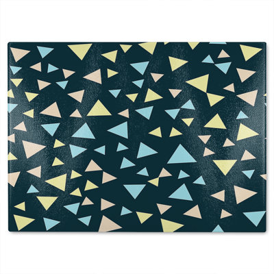 Triangles Glass Chopping Board