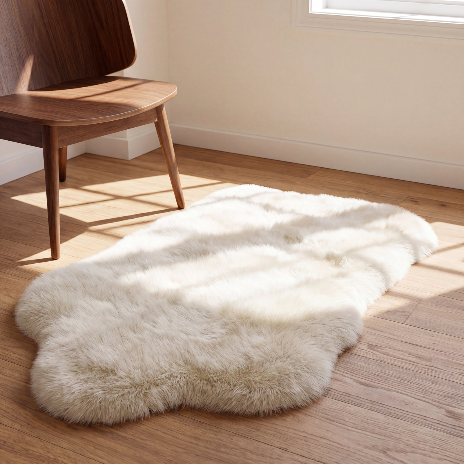 Stacey Sheepskin Rug, Cream