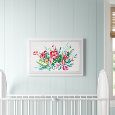 «Festive Flowers», reproduction encadrée