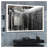 60X40 Inch Oversized LED Bathroom Mirror Wall Mounted Mirror With 3 Color Modes  Aluminum Frame Large Wall Mirror For Bathroom
