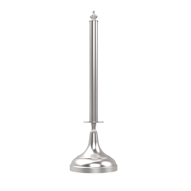 Porte-essuie-tout autoportant traditionnel Gober, Chrome satiné