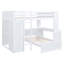 Lit mezzanine avec lit autonome, tablettes, bureau et garde-robe-700251607-700251592