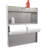 Aluminum Work Station Storage Cabinet With Flip-Out Work Tray And Paper Towel Rack Organizer For Garage, Shop, And Enclosed Trailers