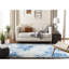 Tapis géométrique en laine / coton touffeté à la main Dip Dye-420452325
