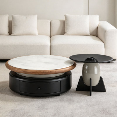 Tempered Glass Top Coffee Table