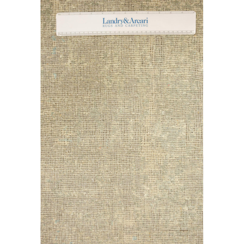 New Indian Dalia Wool And Silk On Cotton 9Ft1inx12ft Taupe