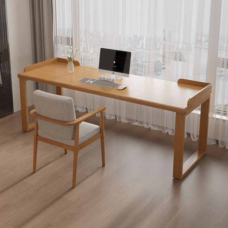 Bureaux rectangulaires en bois massif, H 29,53 po x l 86,61 po x P 23,62 po, Bois