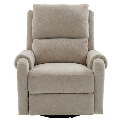 Ambria Manual Massage Recliner Chair With Swivel, Rocking, And Storage Pocket