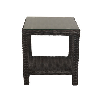 Luparia Square Metal Outdoor Side Table , 18.5'' in. W 18.5'' in. D