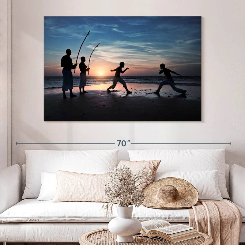 Capoeira, plage brésilienne Sireci, H 34 po x l 51 po