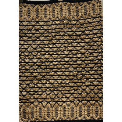 Tapis brun clair en coton tressé à la main Tomball