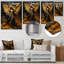 «Gold Angel Rebel Renaissance I» - Art mural en métal Pop Art-99796495
