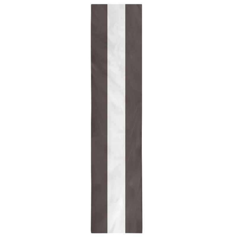 Cleveland Throwback Football Stripes Table Runner, 72" L x 16" W, Cleveland Throwback Football Dark Brown/White, Polyester