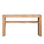 Console rustique en bois massif avec tablette de rangement