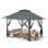 Pavillon de jardin escamotable 13 pi L 13 pi. D Patio en métal