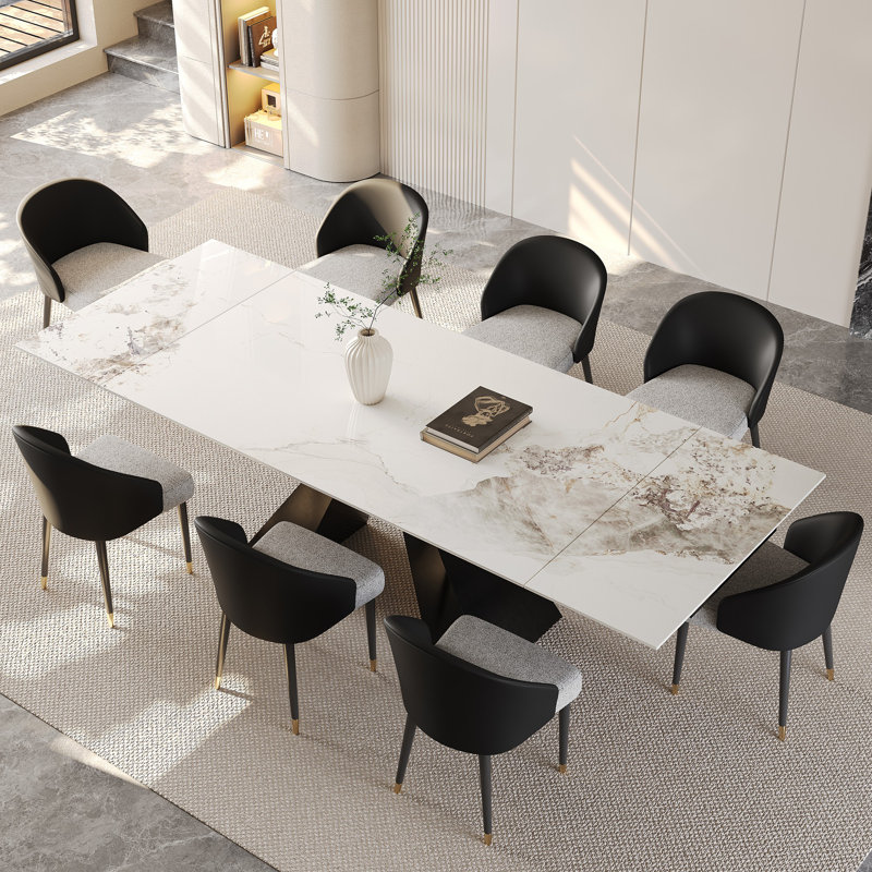 Ensemble repas 9 pièces Karus, Chanel, Noir