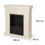 OneConcept 100cm W White Bio-Ethanol Fireplace