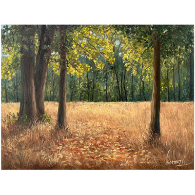 Vue de la forêt | Peinture à l'huile par Somnath Harne