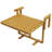 Space-saving Adjustable Wood Balcony Folding Table - Perfect For Outdoor Dining And Study