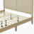 Solid Wood Platform Bed With Rattan-1875252785