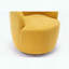 Fauteuil demi-tonneau pivotant en tissu Teddy - pivotant sur 360 °-1041800326