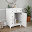 24" Bathroom Vanity With Ceramic Sink | 2 Drawers + 1 Door Practical Storage