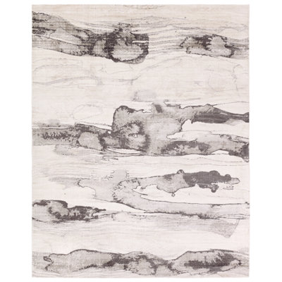 Tapis gris et ivoire Contour SNA01