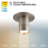 Twist-N-Lite LED Cylinder Mini Flush Mount Light-98294105