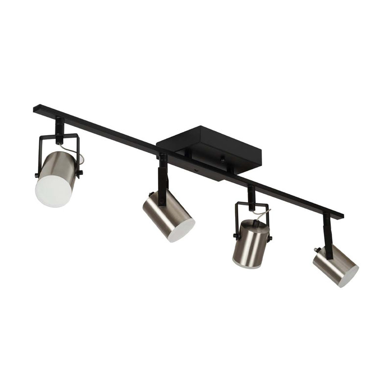 Catalina 33" Matte Black and Brushed Nickel LED Track Light