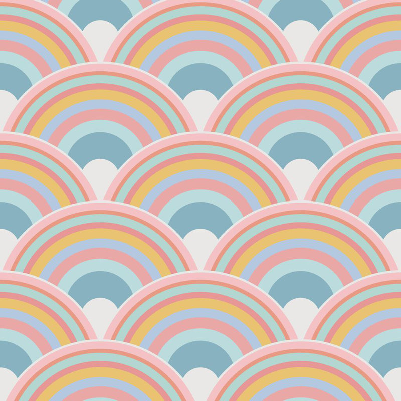 Envy Curve Geometric Wallpaper, Blue