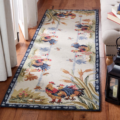 Kinchen Hand Hooked Wool Oriental Rug
