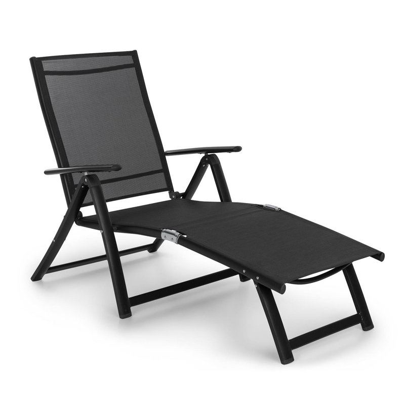 140cm Long Reclining Single Chaise, Anthracite