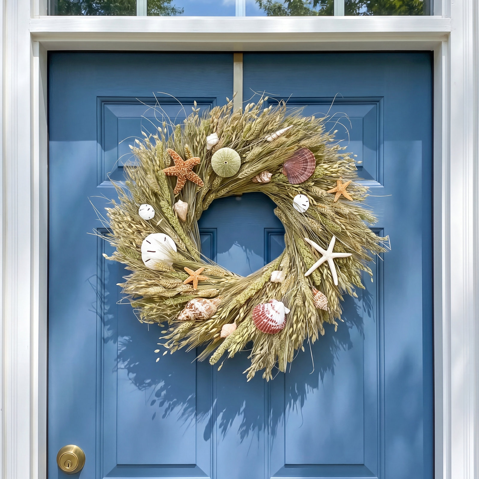 Handcrafted Dried Mixed Assortment Wreath, 22" H x 22" W x 5" D