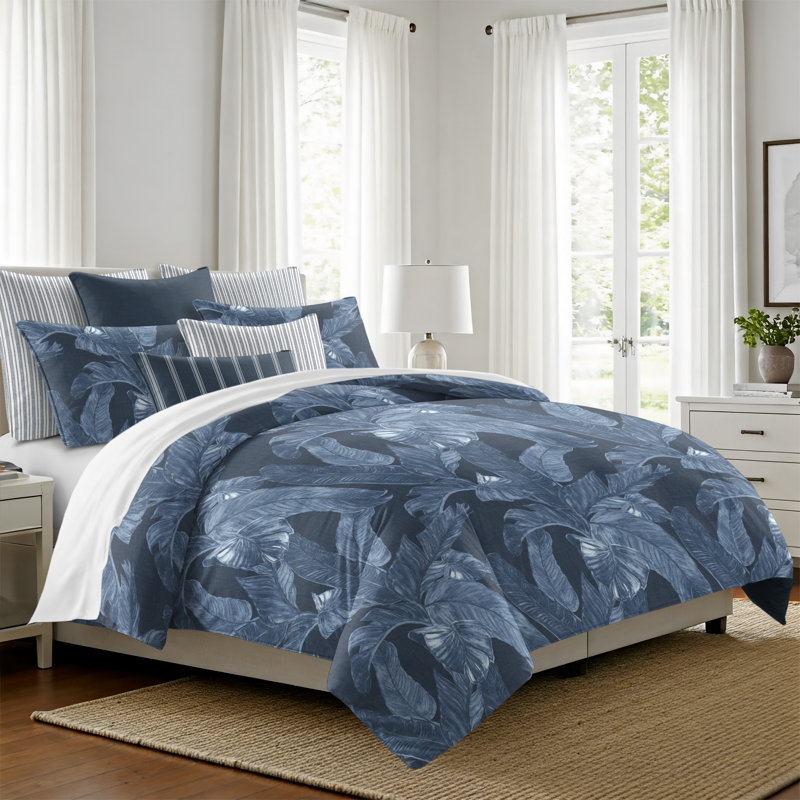 Palomino Denim Cotton Duvet Cover Set, California King Duvet Cover + 7 Additional Pieces