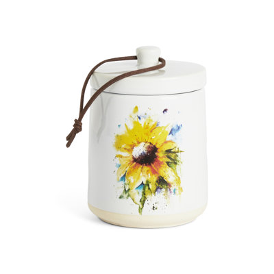 Sunflower Candle With Lid - 7.5Oz
