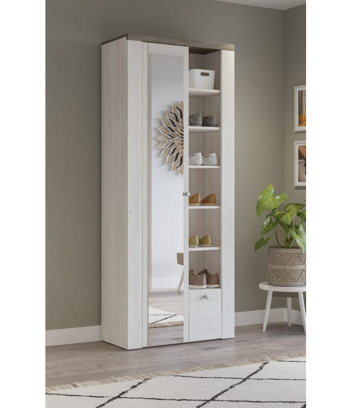 Sofronio Manufactured Wood Wardrobe, Sibiu Larche Oak